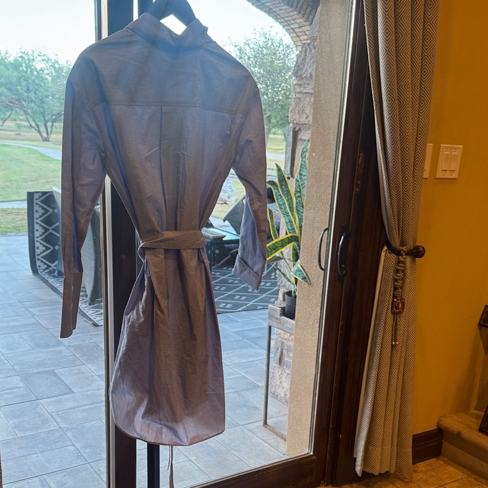 Banana Republic Light Blue Shirt Dress - Picture 3 of 5